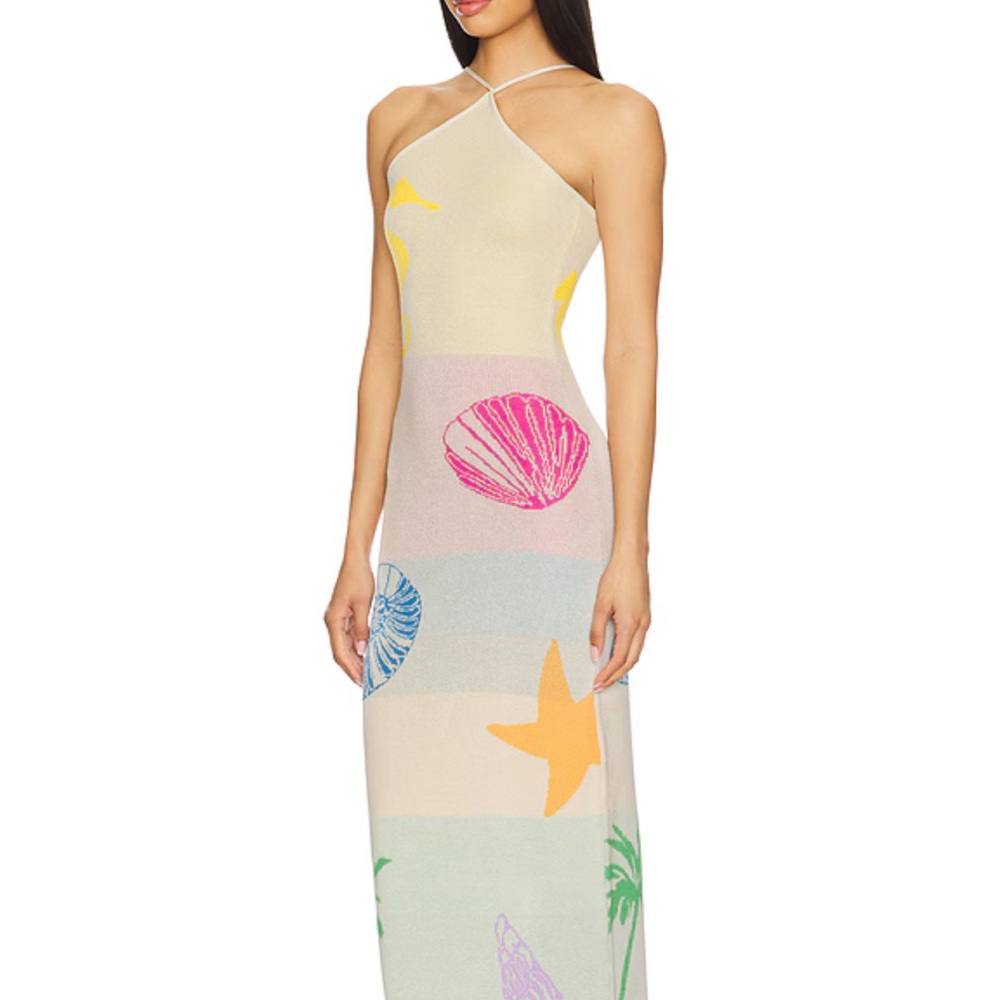 Capittana Barbara seashell print cover up Dress M/L - Picture 12 of 12
